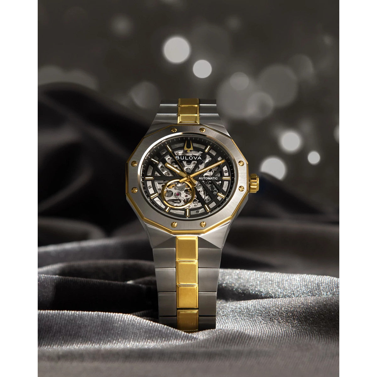 Bulova Prestige 98A339, 42mm dial stainless steel, Mens