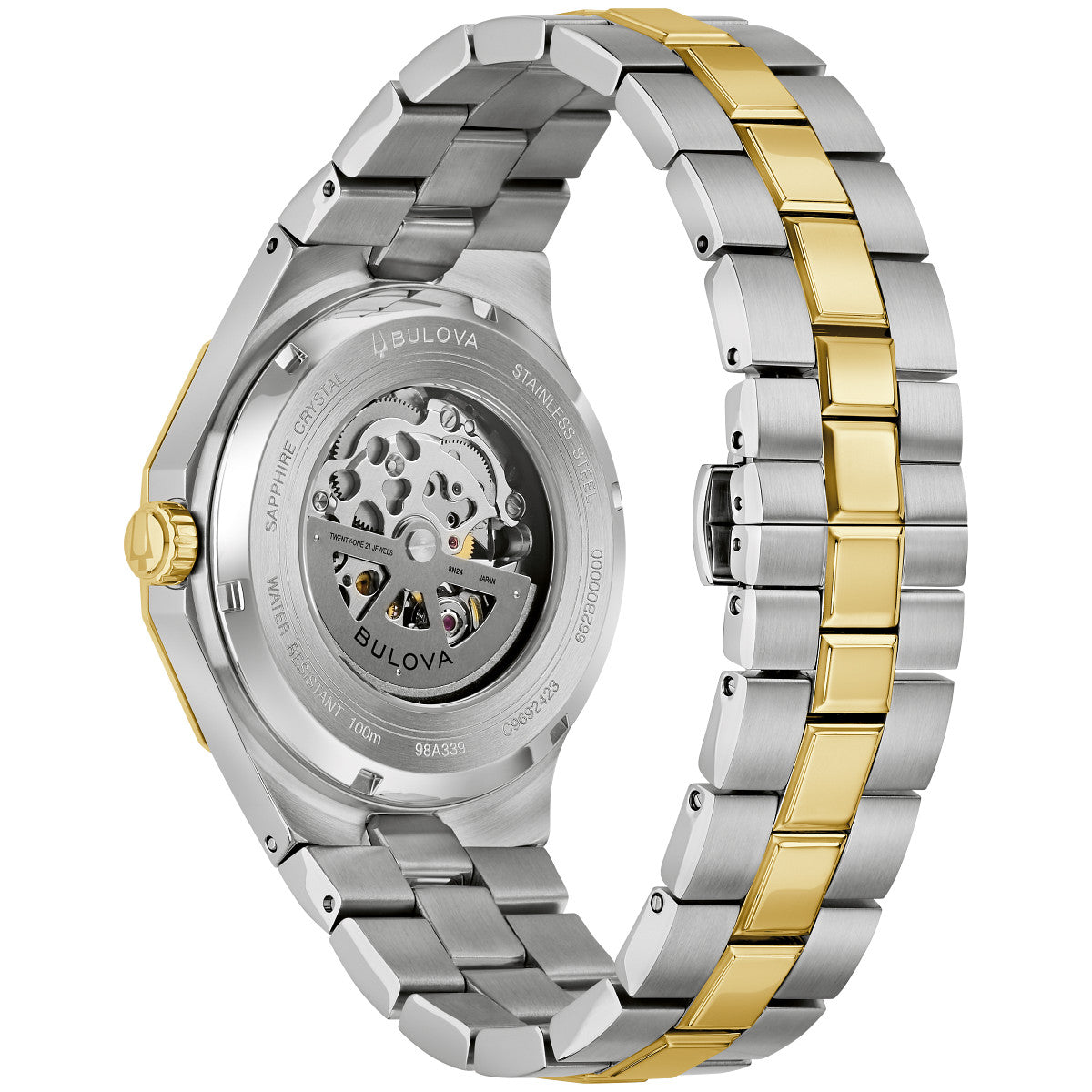 Bulova Prestige 98A339, 42mm dial stainless steel, Mens