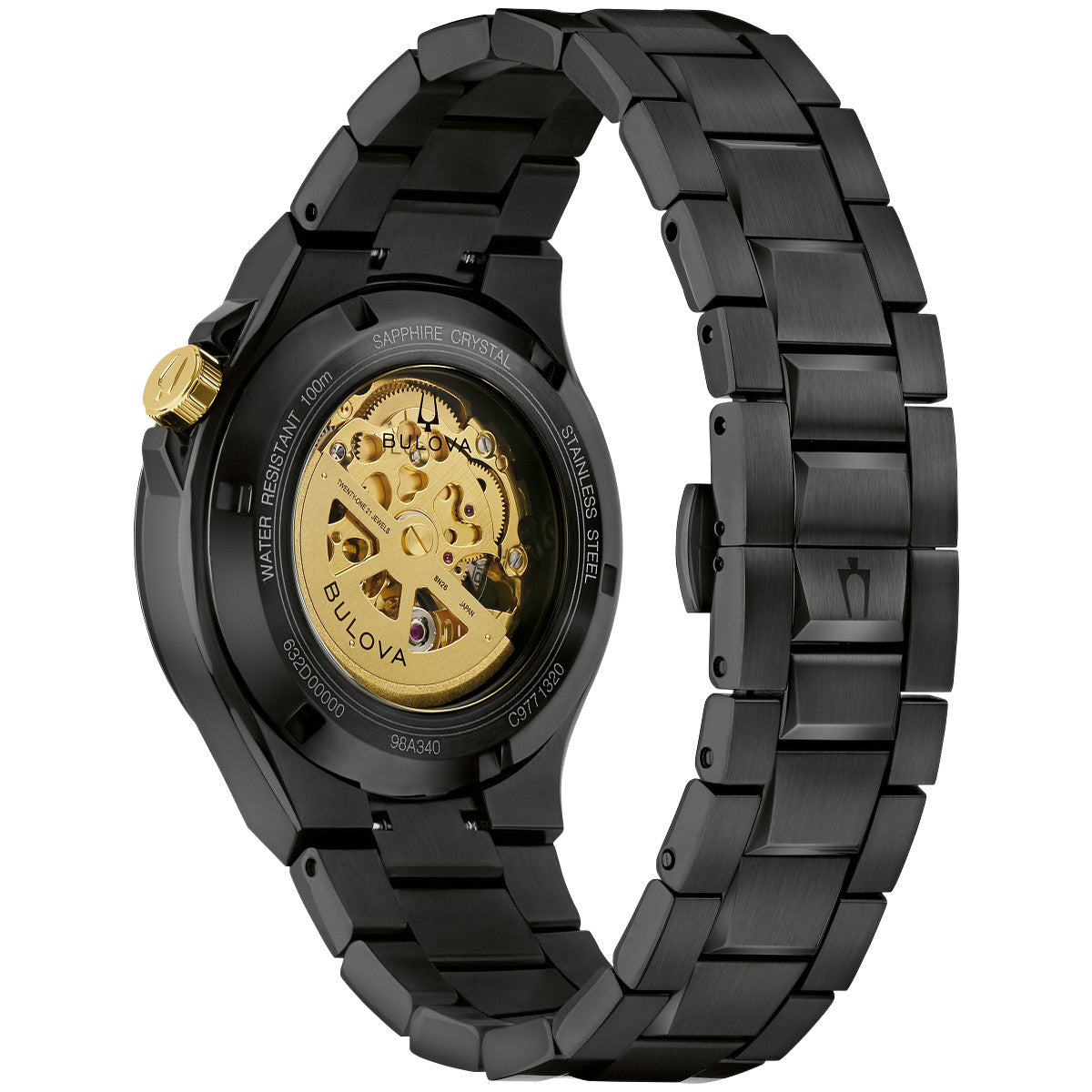 Bulova Maquina 98A340, 42mm dial stainless steel, Mens