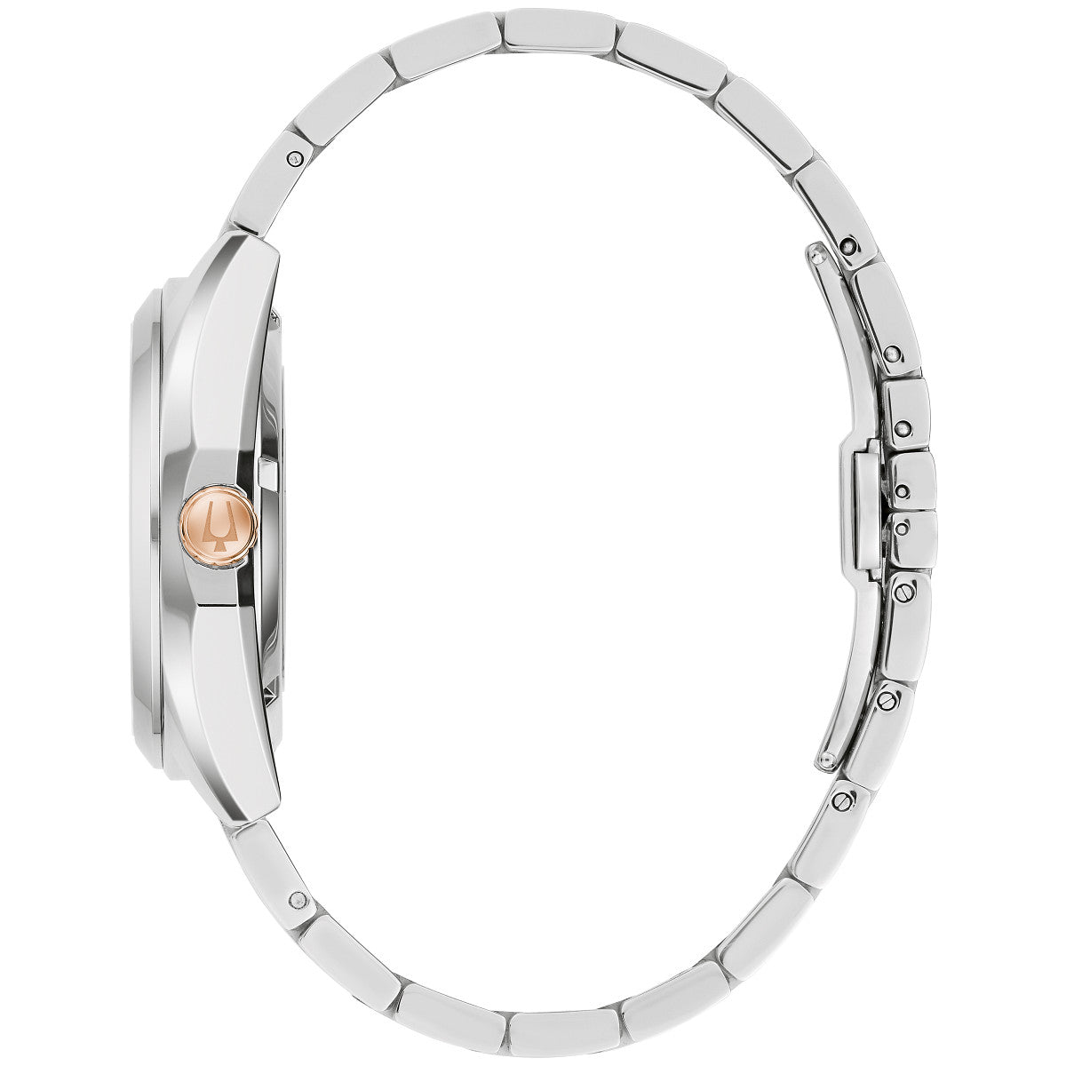 Bulova Surveyor 98B422, 39mm burgundy dial stainless steel, Mens
