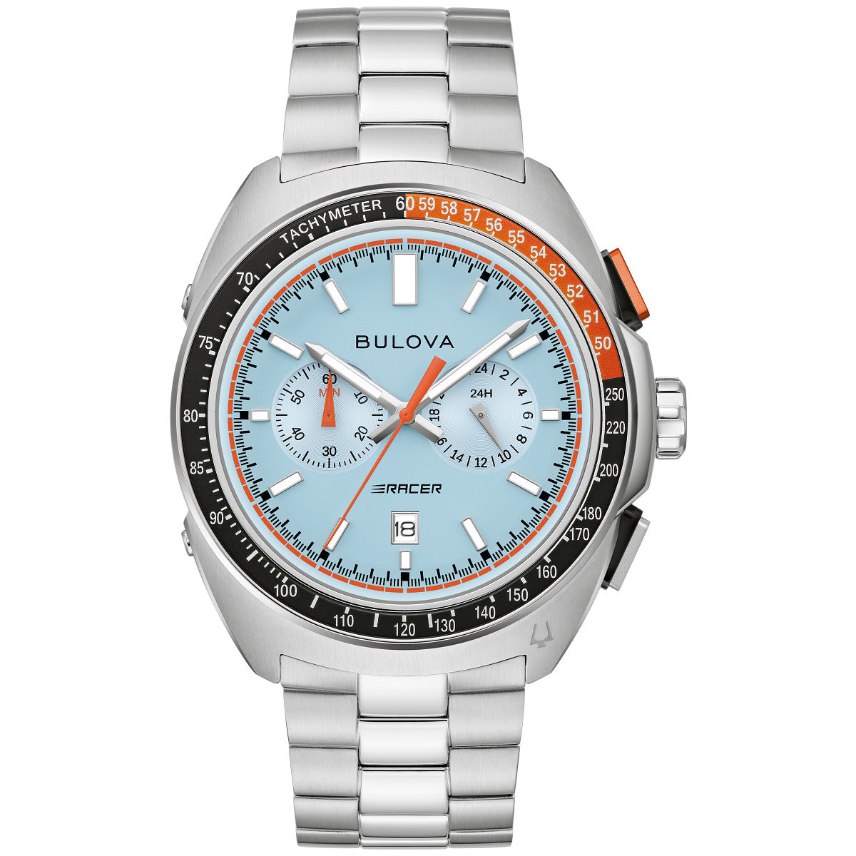 Bulova Racing 98B432, 42mm blue dial stainless steel, Mens
