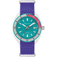 Bulova Oceanographer 98B447, 41mm teal dial hybrid-ceramic, Mens