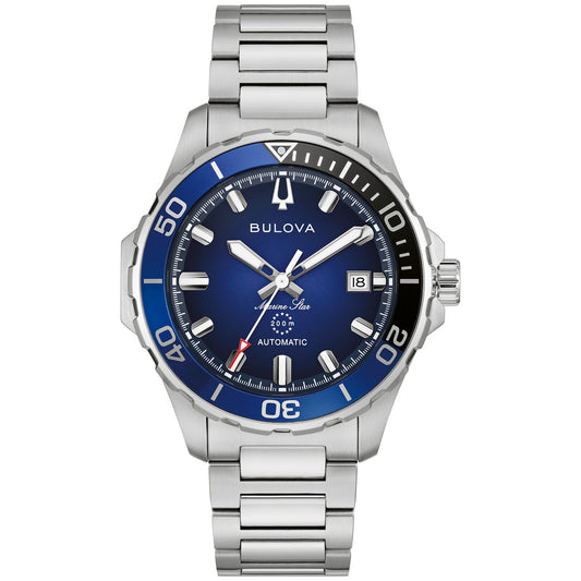 Bulova Marine Star 98B466, 41mm dial stainless steel, Mens