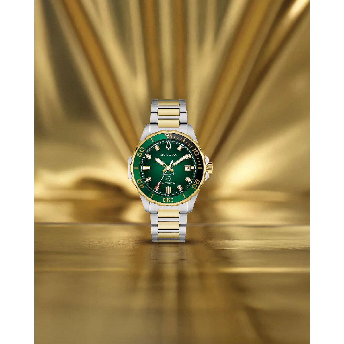 Bulova Marine Star 98B467, 41mm dial stainless steel, Mens
