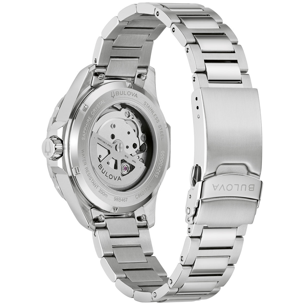 Bulova Marine Star 98B467, 41mm dial stainless steel, Mens