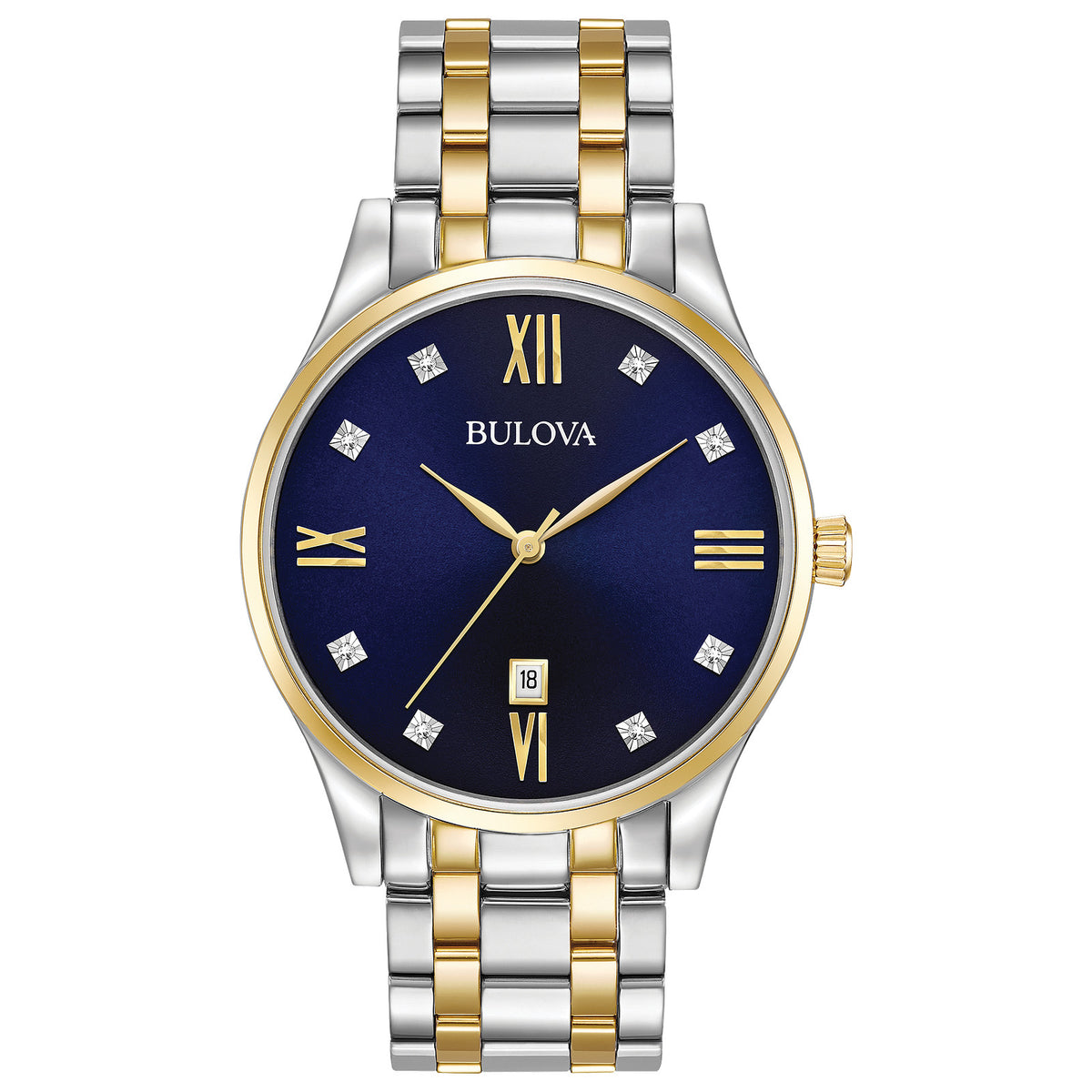 Bulova Sutton 98D130 40mm Blue Dial Stainless Steel Bracelet 98D130