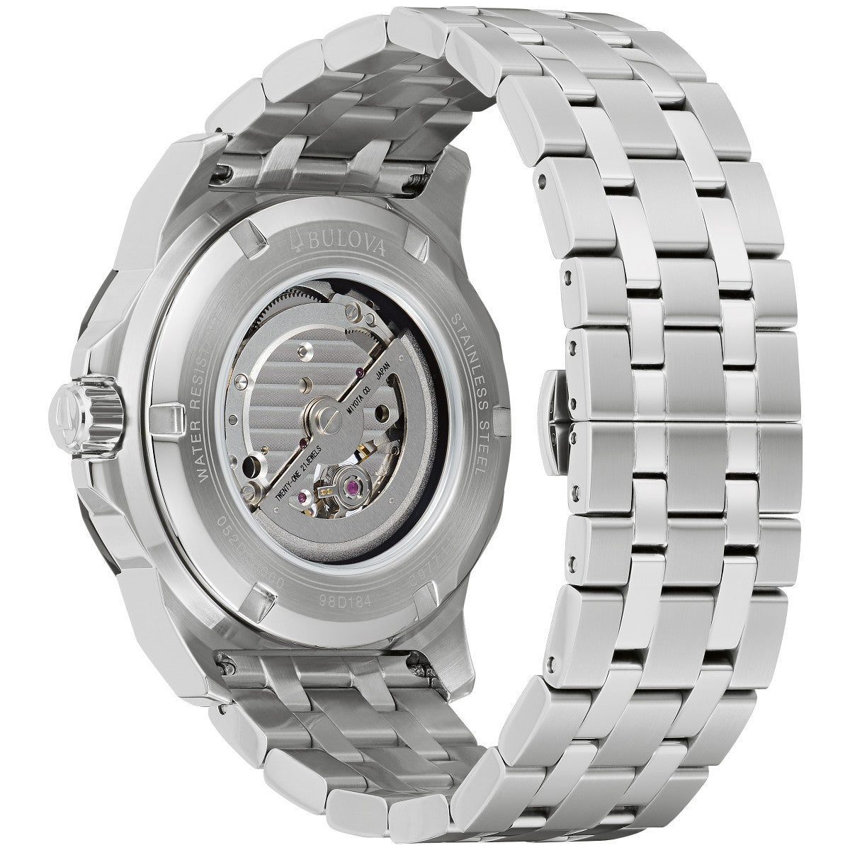 Bulova Marine Star 98D184, 44mm blue dial stainless steel, Mens