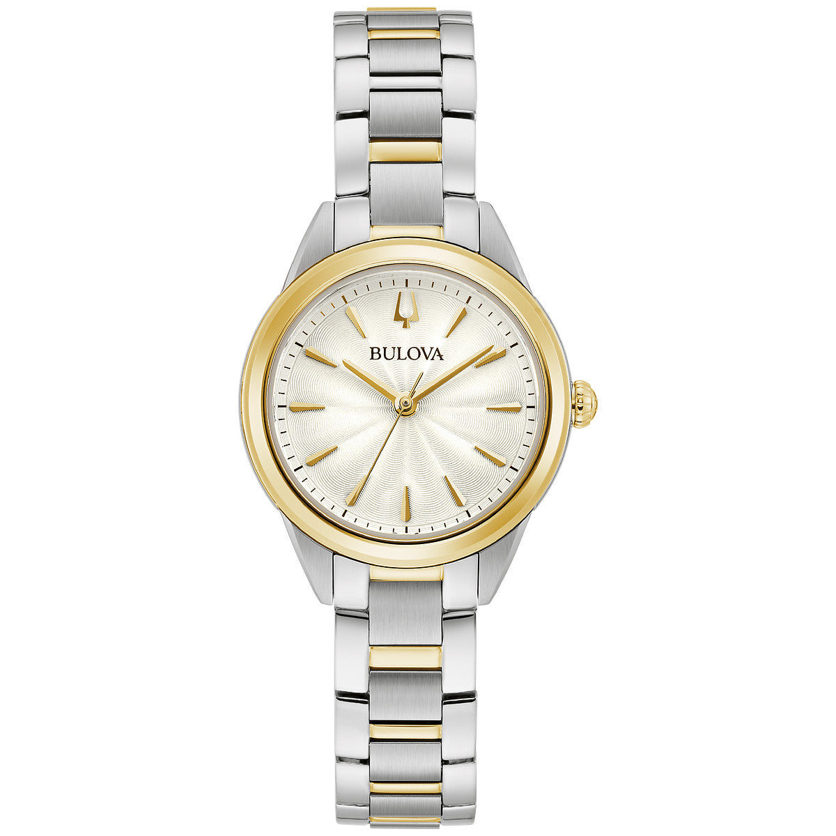 Bulova Sutton 98L277, 28mm white dial stainless steel, Ladies