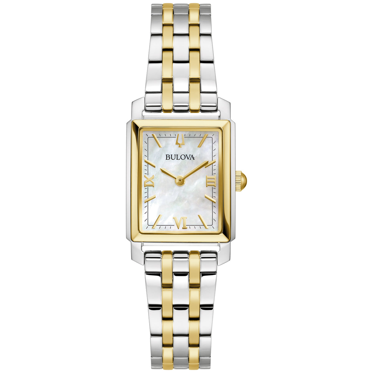 Bulova Sutton 98L308 21mm Mother-Of-Pearl Dial Stainless Steel Bracelet Ladies 98L308