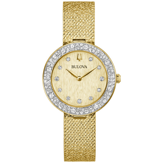 Bulova Champagne 98L321, 32mm champagne dial stainless steel, Ladies