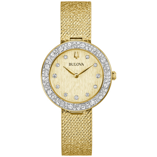 Bulova Champagne 98L321 32mm Champagne Dial Stainless Steel Bracelet Ladies 98L321