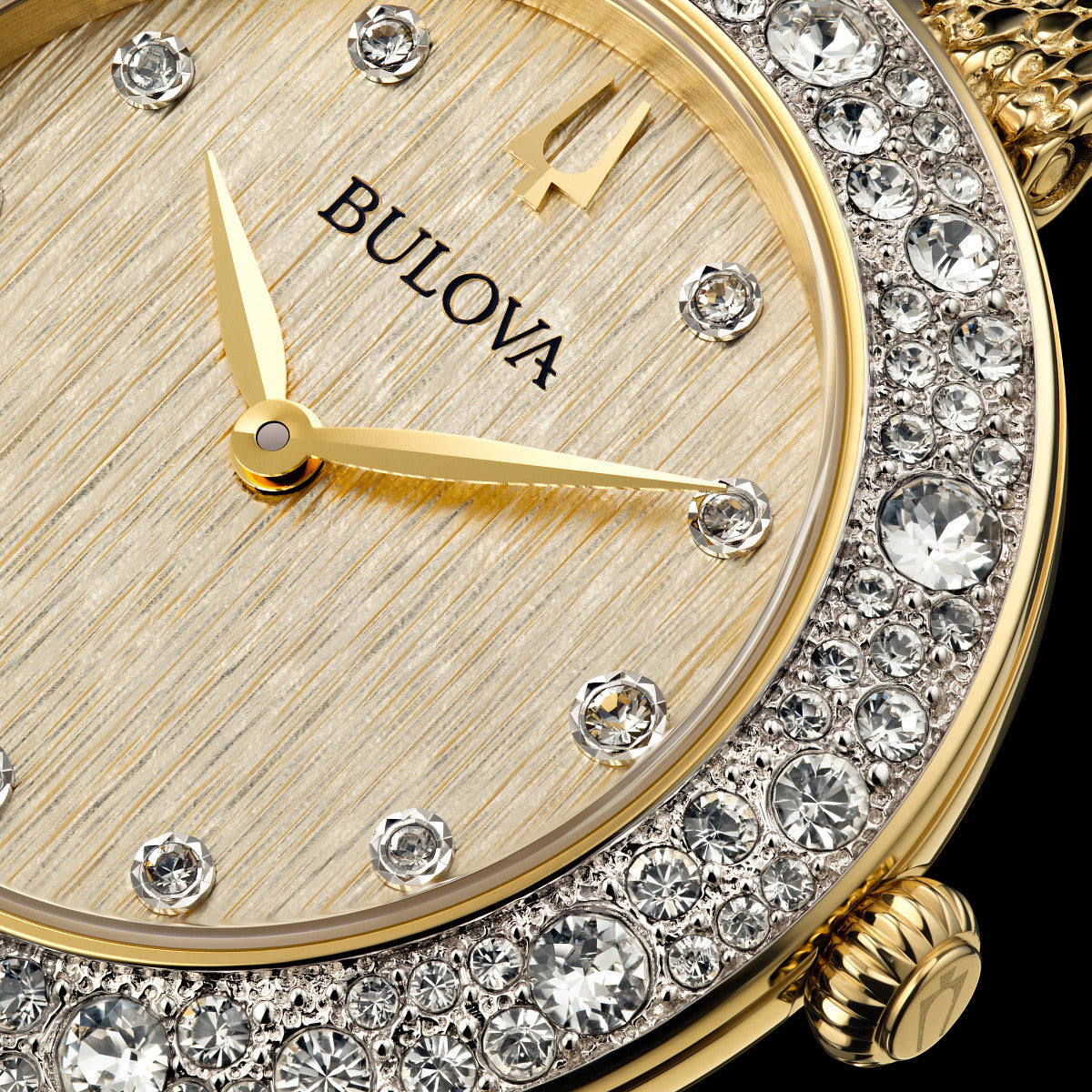 Bulova Champagne 98L321, 32mm champagne dial stainless steel, Ladies