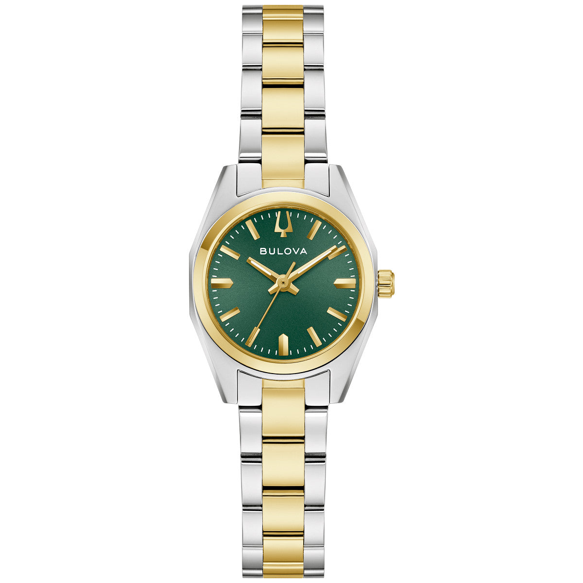 Bulova Surveyor 98L329, 22.7mm green dial stainless steel, Ladies