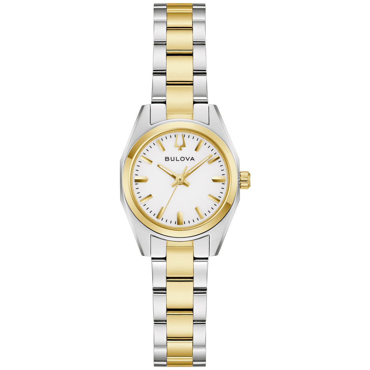 Bulova Surveyor 98L331, 22.7mm white dial stainless steel, Ladies