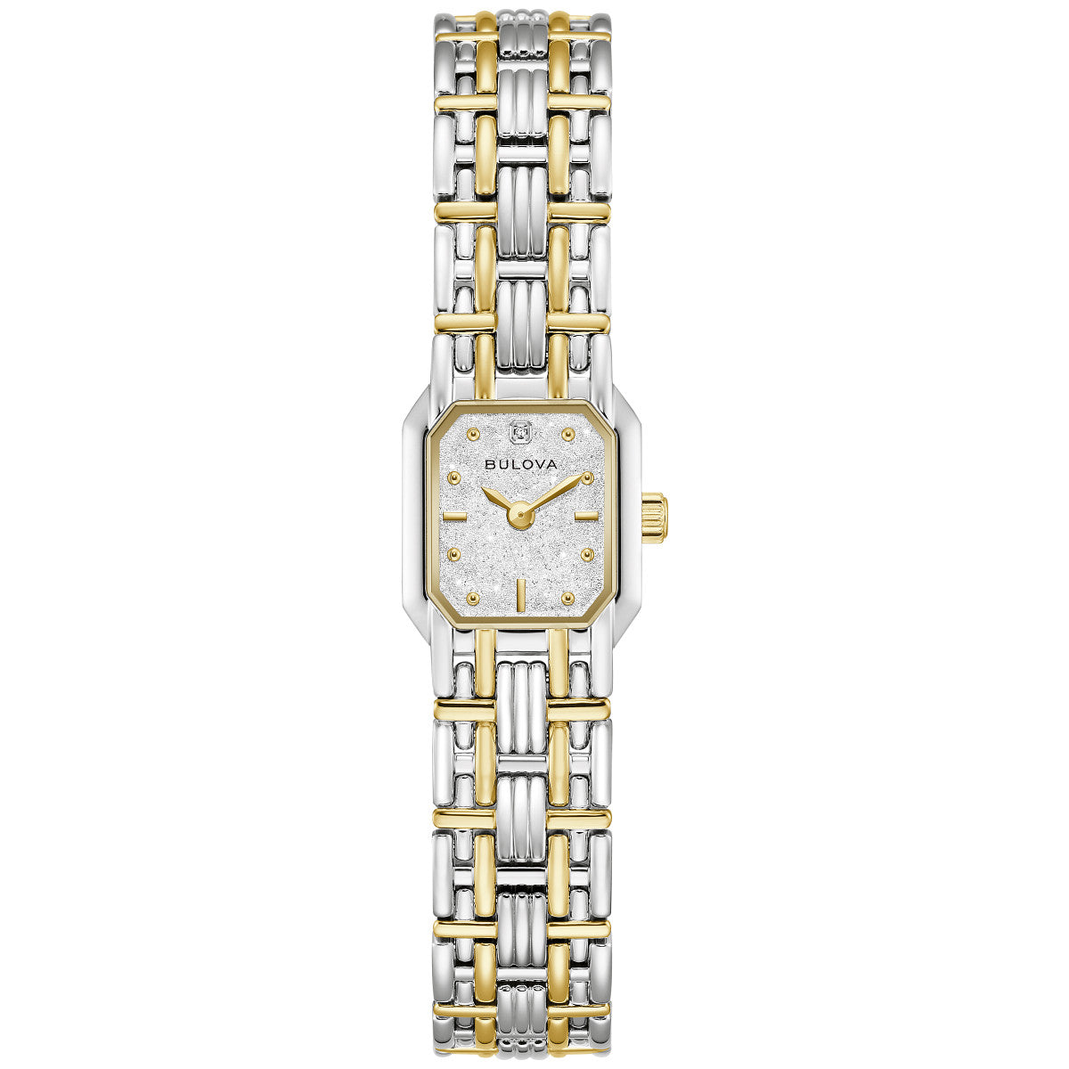 Bulova Goddess of Time 98P237, 16mm silver dial stainless steel, Ladies