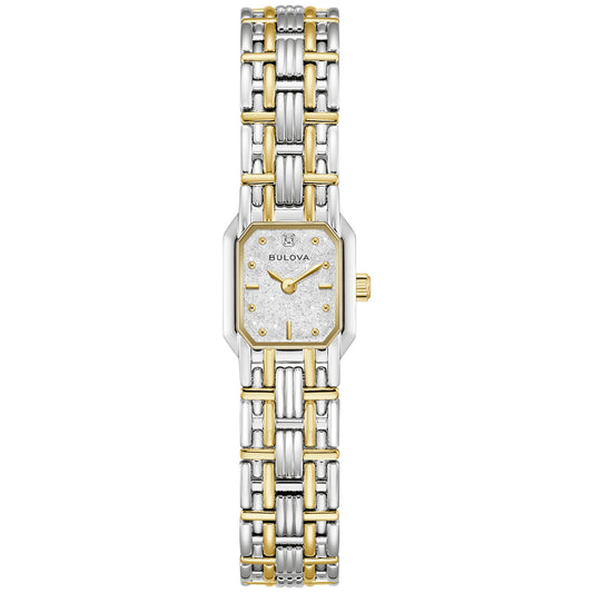 Bulova Goddess of Time 98P237, 16mm silver dial stainless steel, Ladies