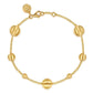 Gabriel & Co. 14K Yellow Plain Gold Bujukan Ball Station Bracelet
