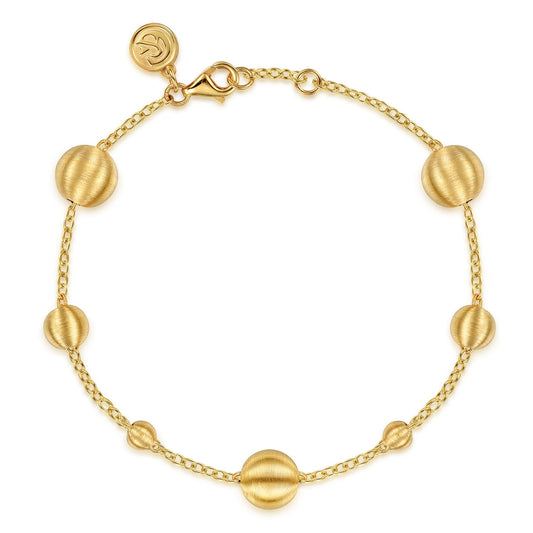 Gabriel & Co. 14K Yellow Plain Gold Bujukan Ball Station Bracelet