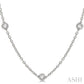 1 1/2 Ctw Round Cut Diamond Fashion Necklace in 14K White Gold