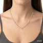1 Ctw Round Cut Diamond Fashion Necklace in 14K Yellow Gold