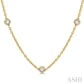 1 Ctw Round Cut Diamond Fashion Necklace in 14K Yellow Gold