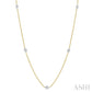 1/2 Ctw Round Cut Diamond Fashion Necklace in 14K Yellow and White Gold