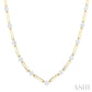 1 1/3 Ctw Lovebright Round Cut Diamond Paperclip Necklace in 14K Yellow and White Gold