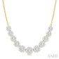 1 1/2 Ctw Round Cut Lovebright Diamond Necklace in 14K Yellow and White Gold
