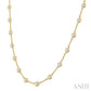 3 Ctw Bezel Set Round Cut Diamond Station Necklace in 14K Yellow Gold