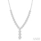 2 1/4 Ctw Lovebright Round Cut Diamond Necklace in 14K White Gold