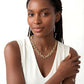 2 1/3 Ctw Open-Window Oval and Circular Link Round Cut Diamond Aeris Gold Bold Fashion Necklace in 14K Yellow Gold