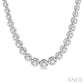 2 Ctw Round Cut Diamond Illusion Necklace in 14K White Gold