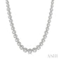 3 Ctw Round Cut Diamond Illusion Necklace in 14K White Gold