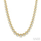 3 Ctw Round Cut Diamond Illusion Necklace in 14K Yellow Gold