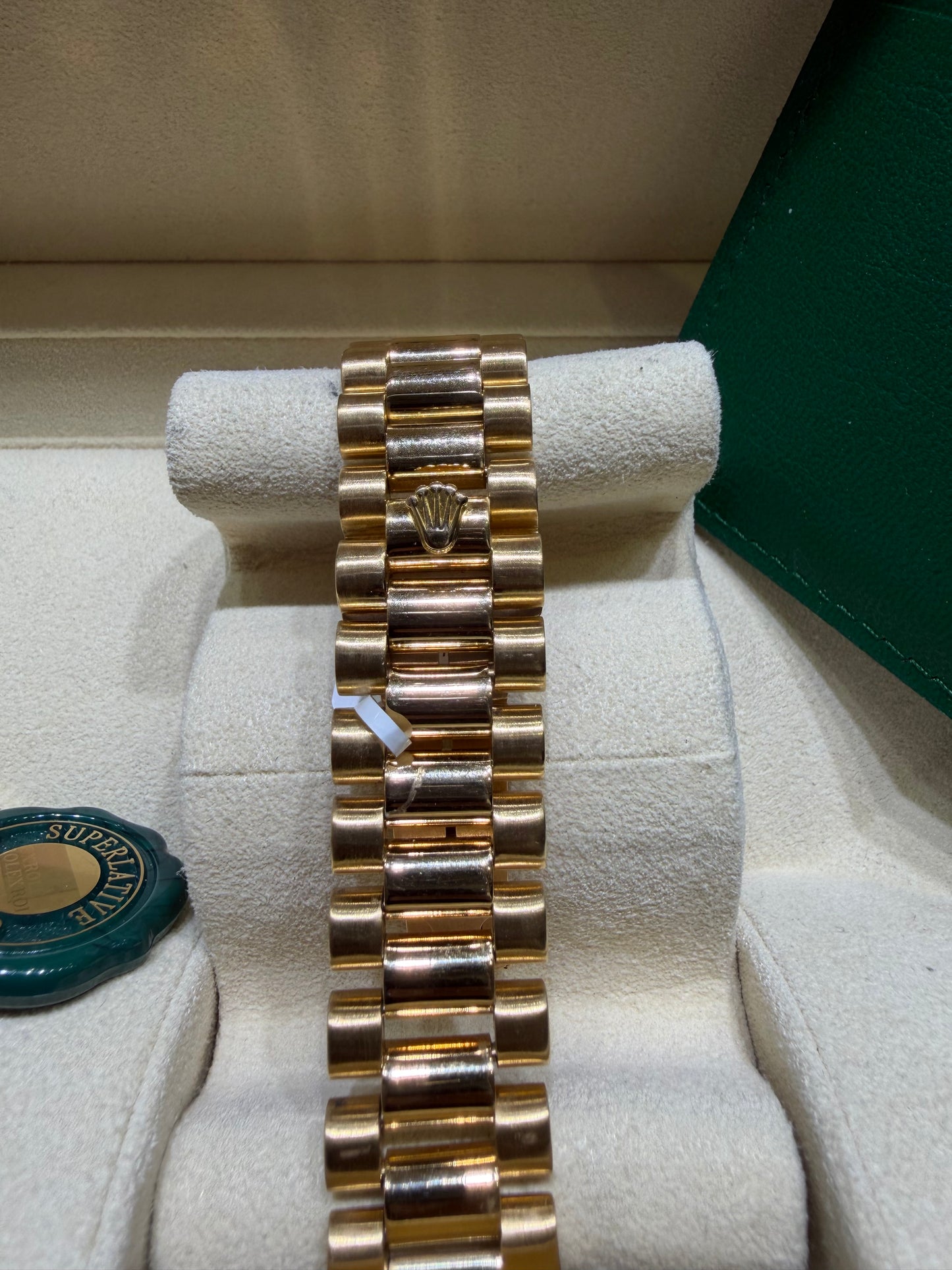 Rolex President Day Date 18038 18k Yellow Gold Gold Diamond Dial