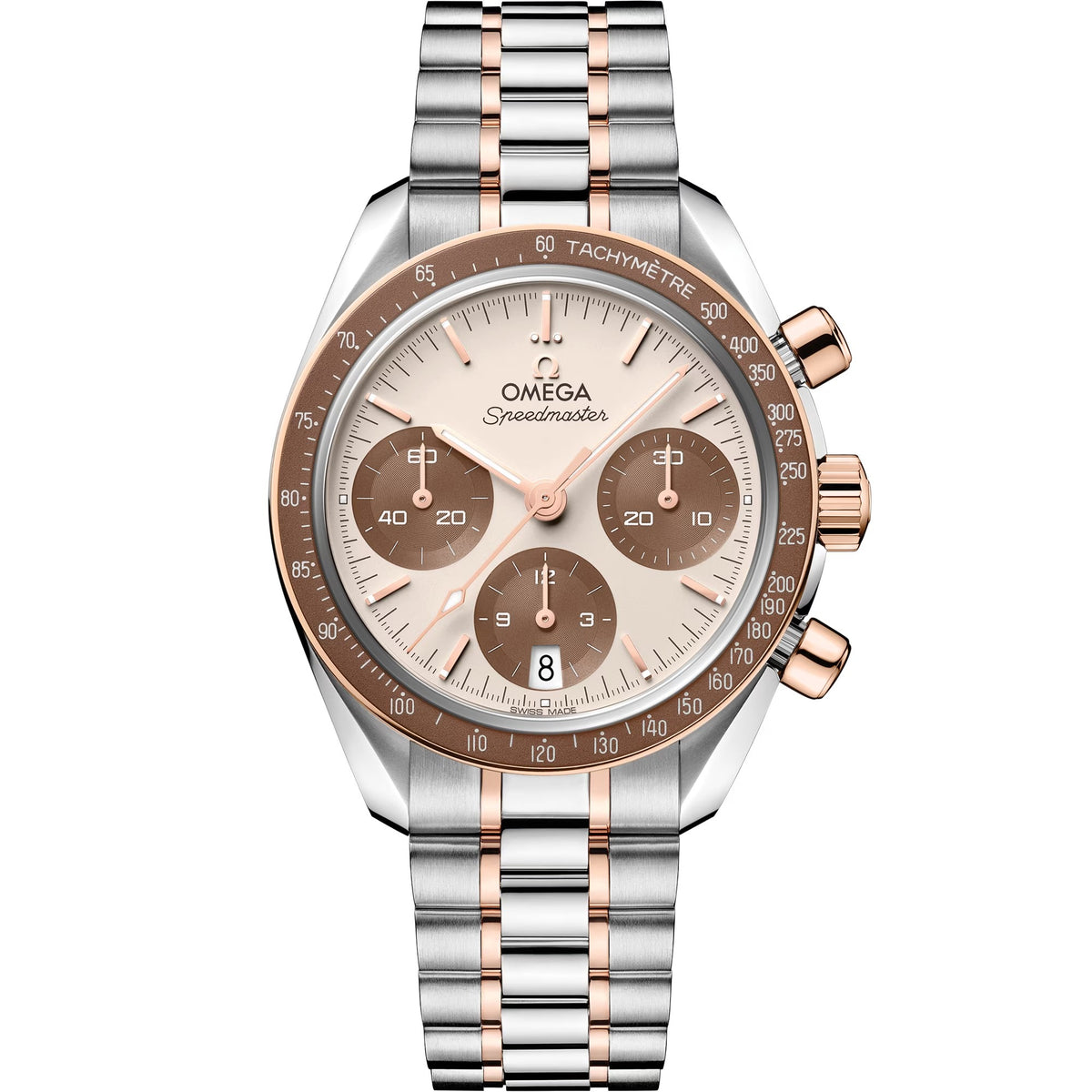 Omega Speedmaster 38 38 mm — Steel - Sedna™ Gold on Steel - Sedna™ Gold - 324.20.38.50.02.0