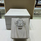 2.00 CTW Elongated Radiant-Style Composite Diamond Halo Engagement Ring in 14K White Gold – G Color, SI1-SI