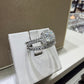 0.96 CTW Natural Diamond Halo Wedding Set in 14K White Gold – F-G Color, VS2-SI Clarity