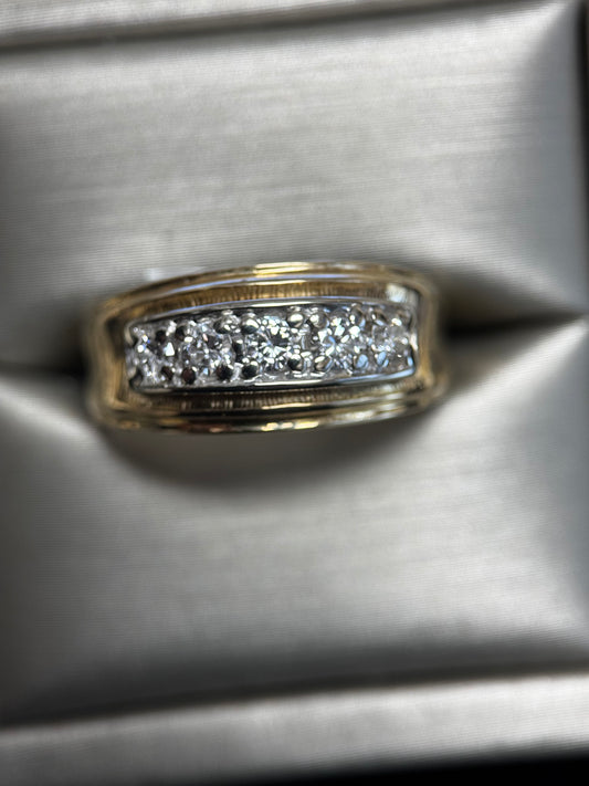 14K Gold .50 Ct. Diamond Men's Ring
