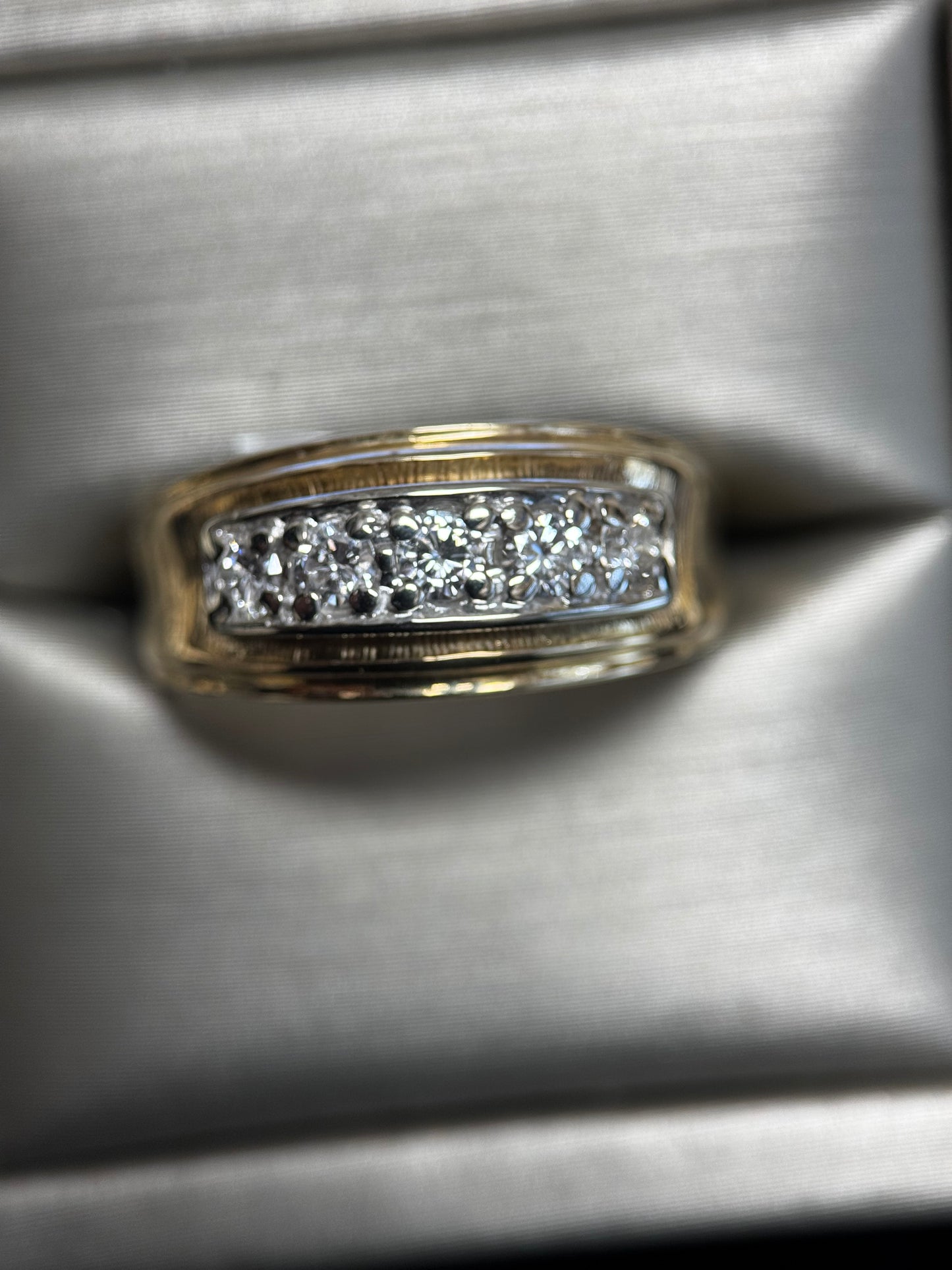 14K Gold .50 Ct. Diamond Men's Ring