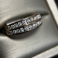 Two Row Diamond Band Ring 10k Yellow Gold