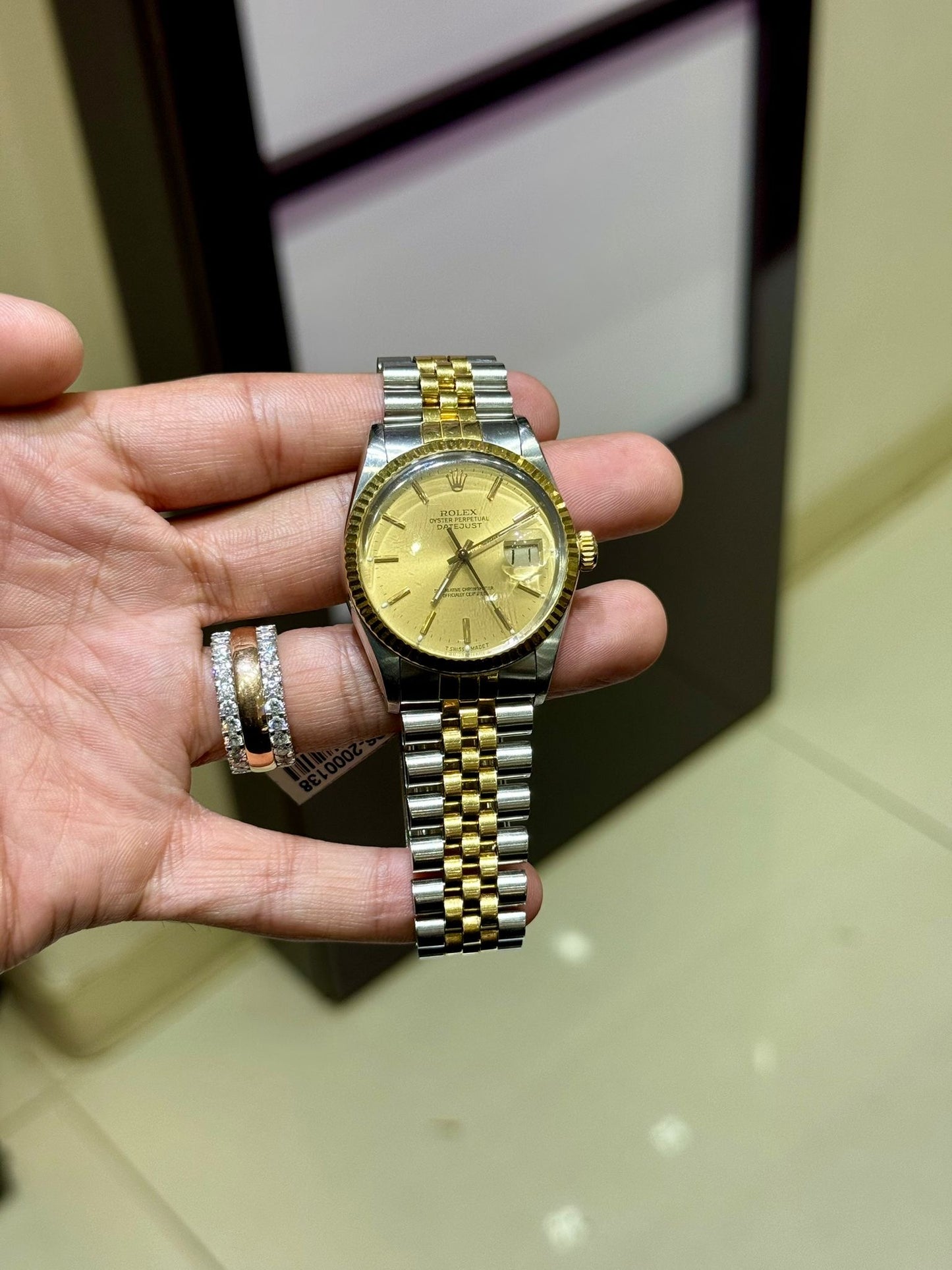 Rolex Datejust 18k/SS 16013 with papers