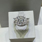 14K White Gold 2.00 CTW Natural Diamond Halo Twist Bridal Wedding Set
