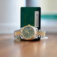 Rolex Datejust 18k/SS 41mm Geeen Roman Dial Jubilee  Bracelet Men's Watch 126333