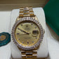 Rolex President Day Date 18038 18k Yellow Gold Gold Diamond Dial