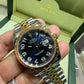 Rolex Datejust 18k/ss Jubilee Blue Arabic Numerals Concentric  116233