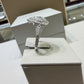 1.75 CTW Pear-Shaped Double Halo Diamond Engagement Ring in 14K White Gold – 0.50 CT Center