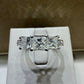 1.50 CTW Princess Cut Three-Stone Diamond Engagement Ring | 14K White Gold