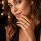 0.96 CTW Natural Diamond Halo Wedding Set in 14K White Gold – F-G Color, VS2-SI Clarity