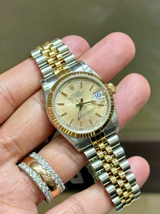 Rolex Datejust Mid size 31mm Champagne dial 68273